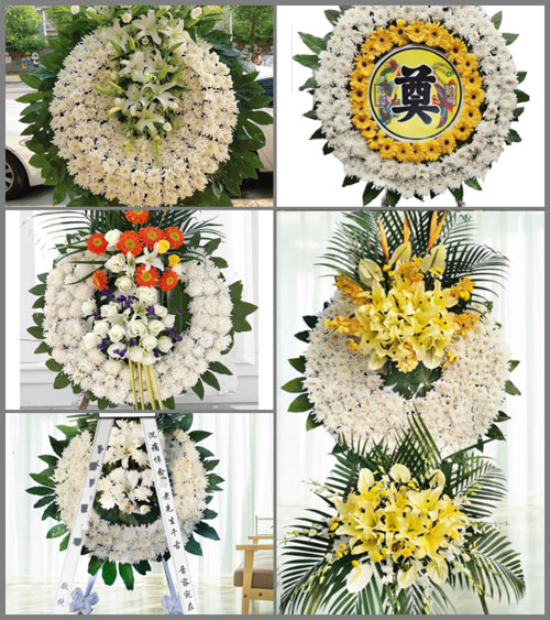 湖北孝感市应城市城北街道邹郭村花圈速递
